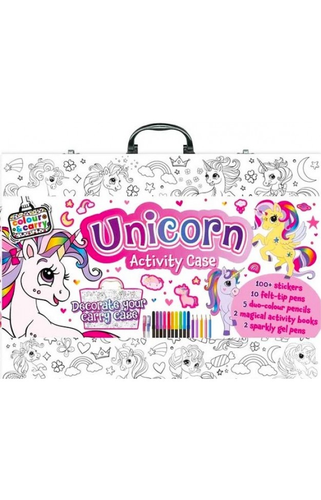 Colour and Carry Activity Kit  Unicorn Activity Case 